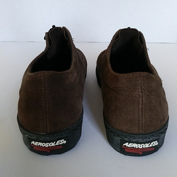 Aerosoles Suede Leather Zip Up Loafers 8B Chocolate Brown - Picture 8 of 15